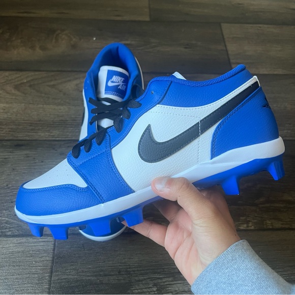 Nike Men's Jordan 1 Retro MCS Low Baseball Cleats Blue Size 13 NEW CJ8524-411 - Picture 8 of 10